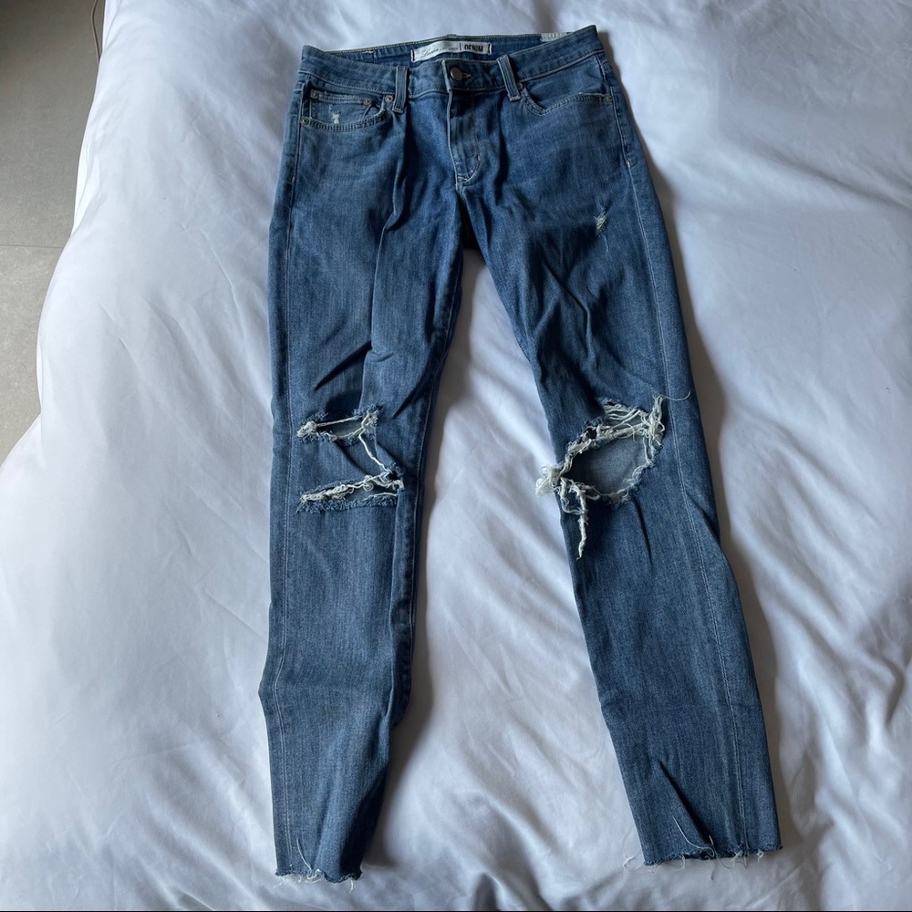 Lovers + Friends distressed denim skinny jeans